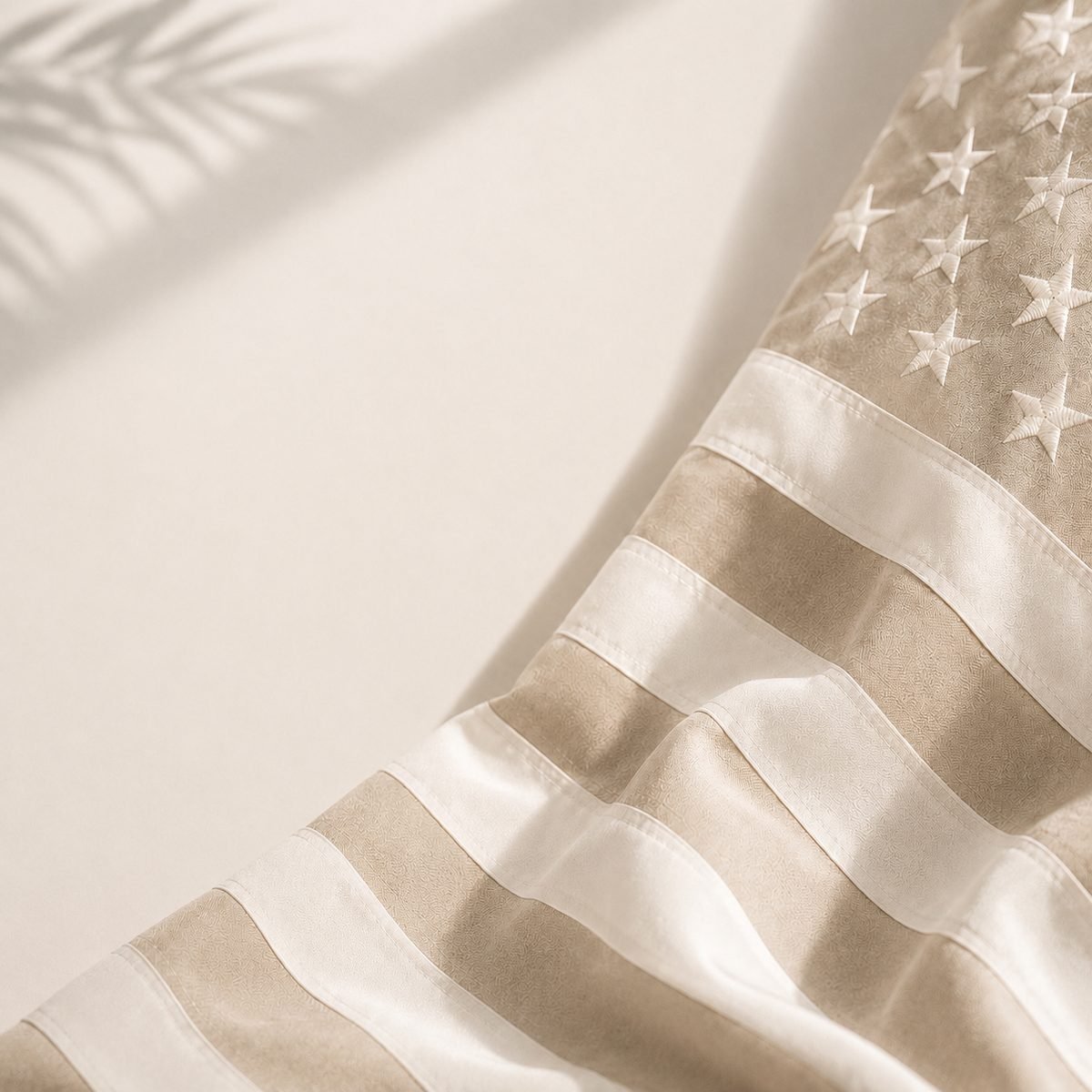 United States flag in soft daylight
